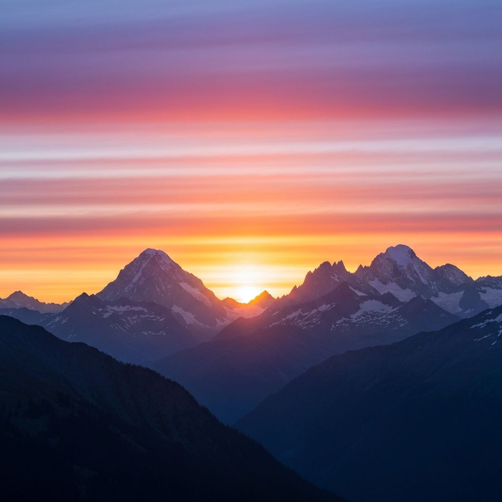 Sunrise representing new energy